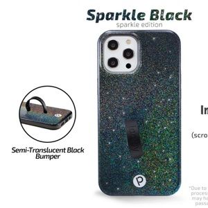 Black Glitter Loopy Case (Lefty)
